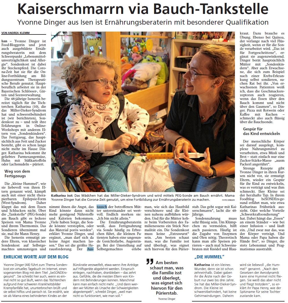 Zeitungsartikel Bauchtankstelle