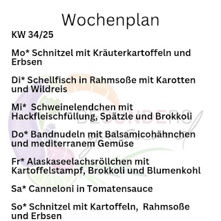 Wochenplan KW 34/25