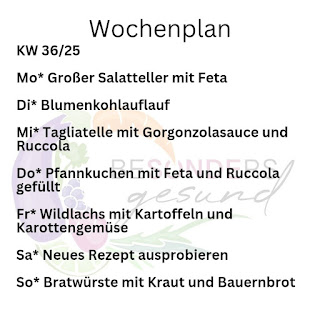 Wochenplan KW 36/25