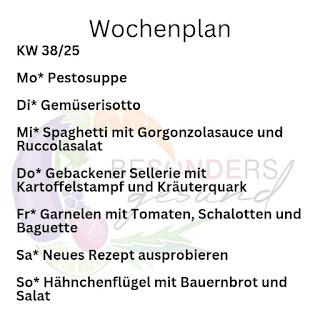 Wochenplan KW 38/25