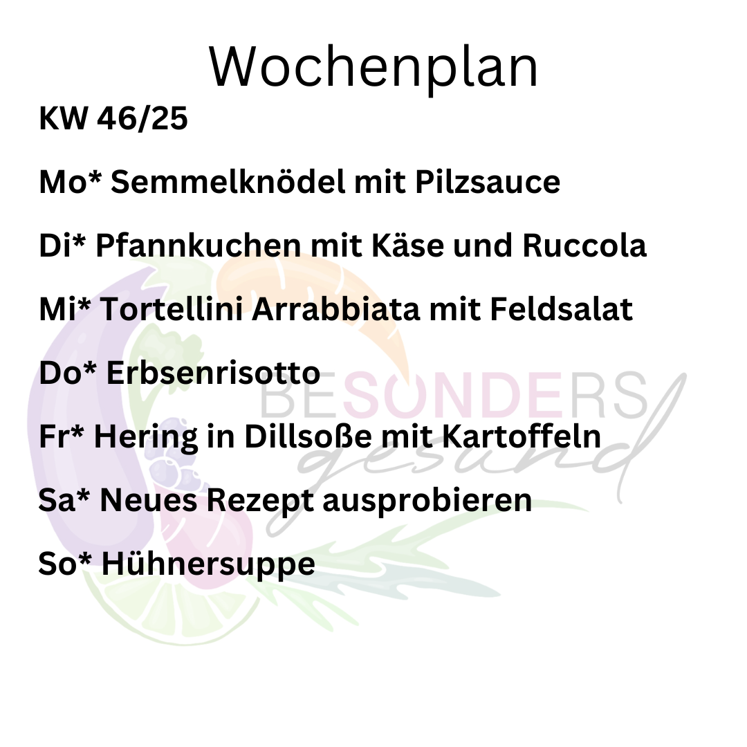Wochenplan KW 46