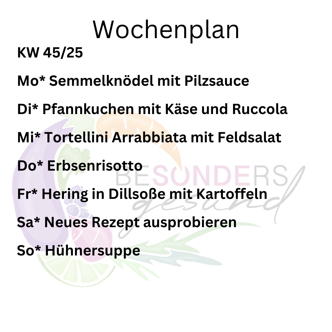 Wochenplan KW 46/25