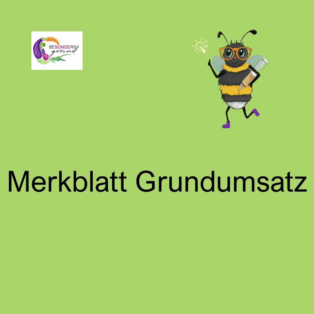 Merkblatt Grundumsatz