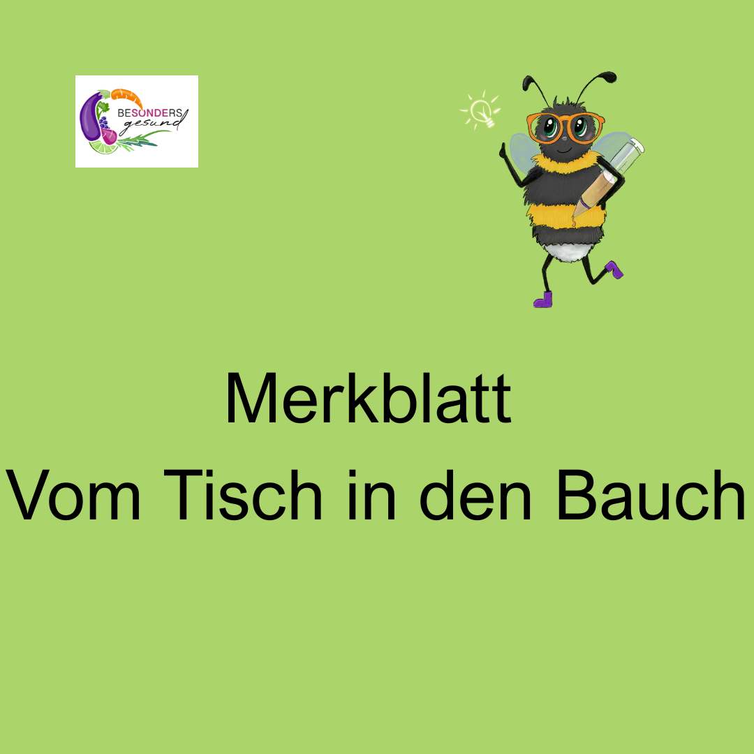 Tisch in den Bauch
